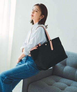 TOPKAPI 【新色追加】【Breath TOPKAPI】Aerial エアリアル ナイロン カラーストラップ付き A4 トートバッグ /軽量 ブラック系