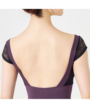 Chacott 【AKANE TAKADA】フレンチスリーブレオタード ブラックベリー