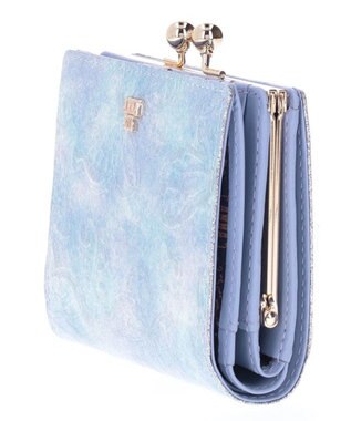 ANNA SUI パピヨン 口金二つ折り財布 ライトブルー