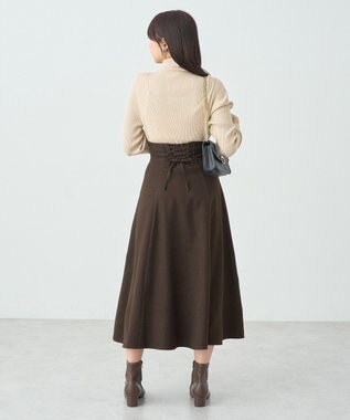 earth music&ecology ラメタートルネックニットプルオーバー Gold