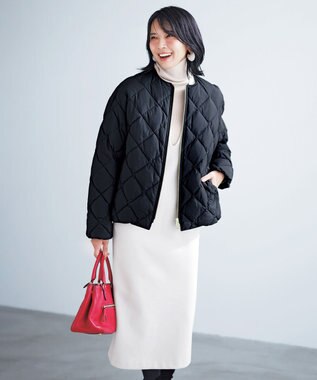 UNFILO ライトウォーム リブタートル グレージュ