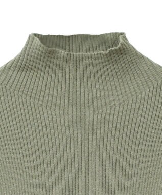 Green Parks ・ｓｗｉｎｇ　ｂｙ　袖パールボタンハイネックニット Green