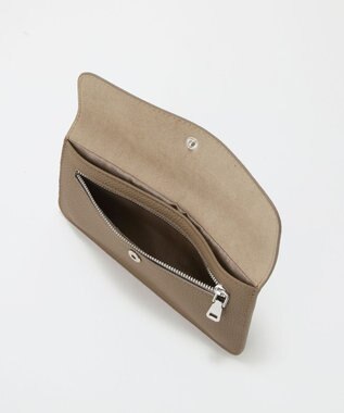 TOPKAPI 【Breath TOPKAPI】ELAN エラン シュリンクレザー 長財布 /10ポケット/薄型/軽量 グレージュ