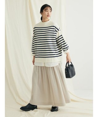 CRAFT STANDARD BOUTIQUE とてもちボーダーニットプルオーバー Off White