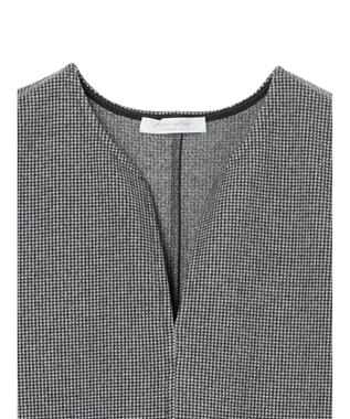 Green Parks 柄圧縮ポンチキーネックジャンスカ Black