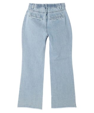 earth music&ecology フロントポケットフレアデニム Light Indigo