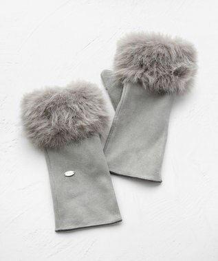 TOCCA 【百田夏菜子さん着用】FAKE SUEDE FUR HANDWARMER 手袋