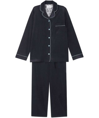 une nana cool なめらかパイルパジャマ MADE WITH LIBERTY FABRIC ネイビー