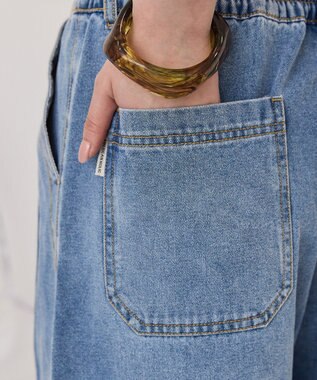 AMERICAN HOLIC ウエストタックイージーデニム Light Indigo