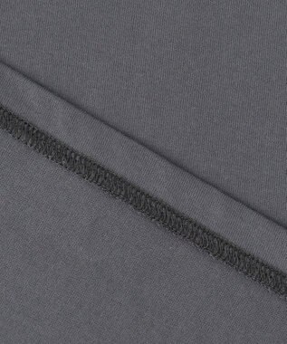 ICB 【接触冷感・UVケア・洗える】ロゴＴＥＥ カットソー チャコールグレー系