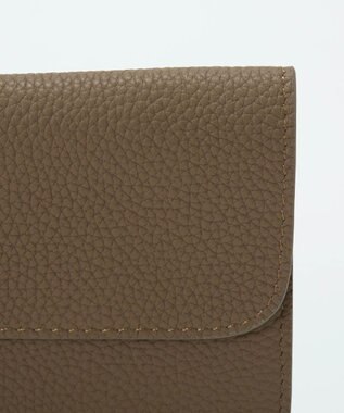 TOPKAPI 【Breath TOPKAPI】ELAN エラン シュリンクレザー 長財布 /10ポケット/薄型/軽量 グレージュ