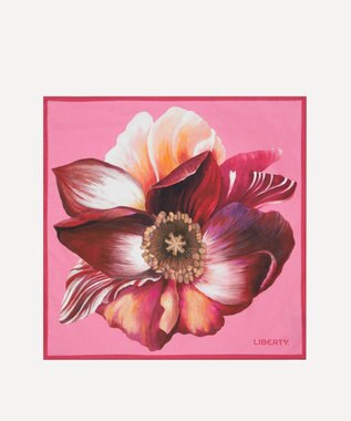LIBERTY. ハイブリッド ブーケ 45x45 シルク スカーフ