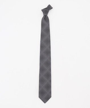 JOSEPH HOMME 【日本製】グラデーションハウンドトゥース 　ネクタイ ライトグレー系7