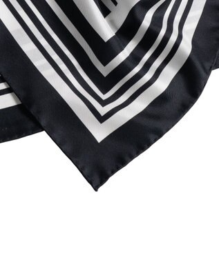 JOSEPH シルクスカーフ Kenza Black/white