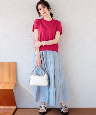 組曲 S 【先行予約】シアー ニットT チェリーローズ系