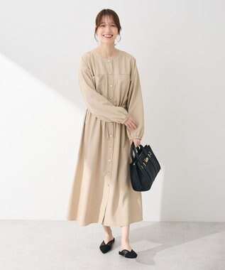 Green Parks ・ＥＬＥＮＣＡＲＥ　ＤＵＥ　イロイロ釦ワンピース Beige