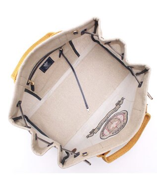 A.D.M.J. 【ファブリック】リネンラメクロス/前金具付トート32cm(Dカン＋)リネンラメクロス/前金具付トート40cm(Dカン＋) GOLD