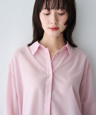 YECCA VECCA バック釦シアーシャツ Pink