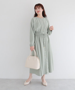 Green Parks ・ＥＬＥＮＣＡＲＥ　ＤＵＥ　イロイロ釦ワンピース Mint