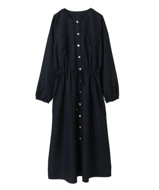 Green Parks ・ＥＬＥＮＣＡＲＥ　ＤＵＥ　イロイロ釦ワンピース Navy
