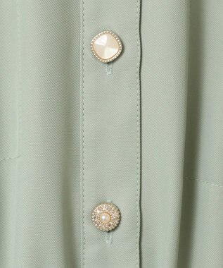 Green Parks ・ＥＬＥＮＣＡＲＥ　ＤＵＥ　イロイロ釦ワンピース Mint