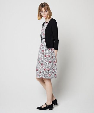 TOCCA 【洗える！】AJISAI VNECK カーディガン ブラック系