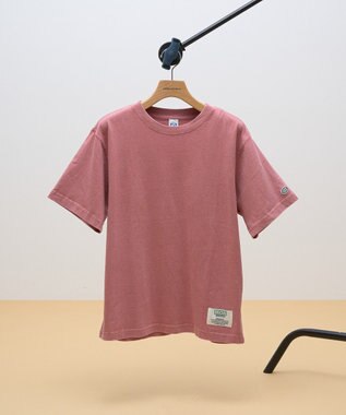 AMERICAN HOLIC DISCUS パウダーブリーチ加工Tシャツ Pink