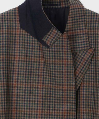 Paul Smith クラシックガンクラブチェック ダブルジャケット ブラウン