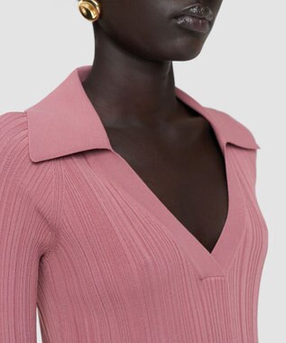 JOSEPH ニットプリッセ　ロングスリーブニット Musk