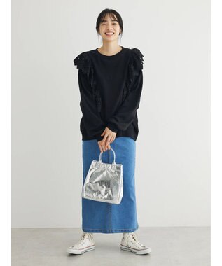 Green Parks ＧＵＭストレッチタイトデニムスカート Light Blue