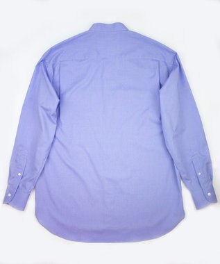 KASHIYAMA GIZA 100/2 バンドカラーシャツ ブルーシャンブレー