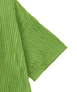 Green Parks ５分袖フリルカットプルオーバー Green