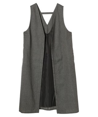 Green Parks ３ｗａｙで着られるツイード風ジャンスカ Gray