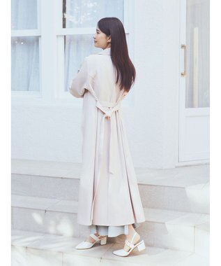 earth music&ecology ２ＷＡＹケープトレンチコート Pink Beige