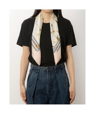 UNBILLION カシュネ cache nez / チェーン柄スカーフ ピンク