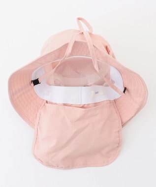 ANY KIDS 【UVカット/撥水/日よけ付き】バケットハット ピンク