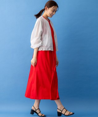 組曲 L カラーボイルノーカラー ブルゾン ライトグレー系