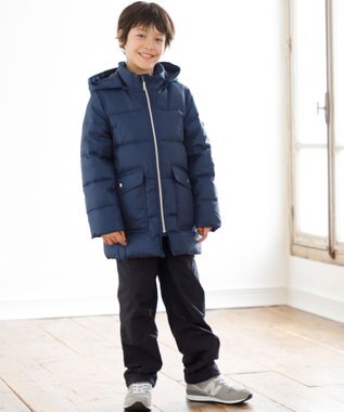 J.PRESS KIDS 【140-170cm】【撥水】50Dタフタ ダウンコート ネイビー系