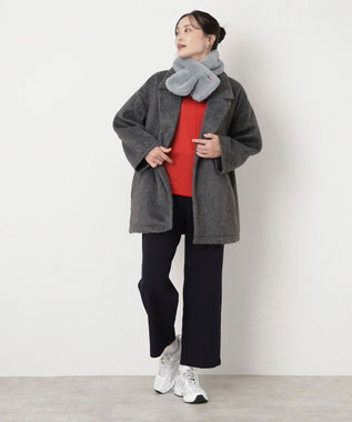 MOONBAT MACKINTOSH PHILOSOPHY(マッキントッシュ フィロソフィー）バッキンガムベア フェイクファー プチマフラー ライトグレー