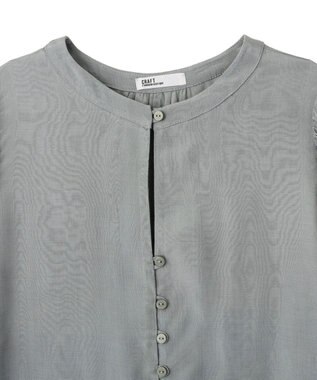 CRAFT STANDARD BOUTIQUE インド製 ボリュームスリーブブラウス Gray