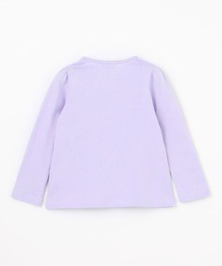 ANY KIDS テディベリー刺繍 長袖Tシャツ ラベンダー