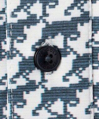23区GOLF 【MEN】【吸水速乾/UVカット】ハウンドトゥース柄シャツ ホワイト系5