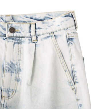 CRAFT STANDARD BOUTIQUE ハイブリーチケミカル加工デニムワイドパンツ Light Indigo