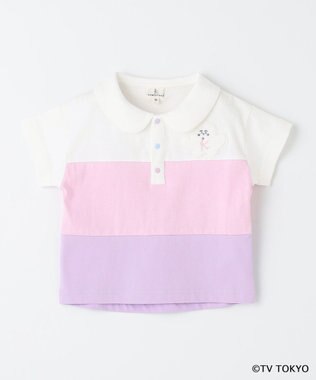 組曲 KIDS 【80-100㎝】シナぷしゅ襟付き カットソー ピンク