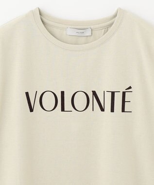 ANY L 【洗える】フロッキーロゴ Tシャツ オイスター