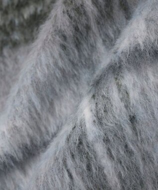 earth music&ecology チェックシャギーコート Check Gray