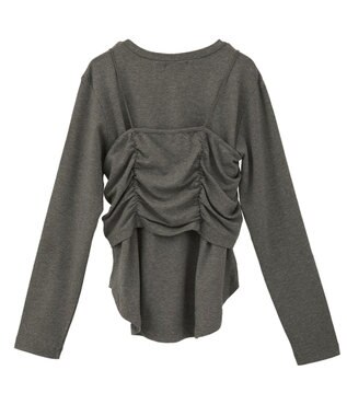 CRAFT STANDARD BOUTIQUE 2点セット/カーディガン＆ビスチェ Gray Mixture