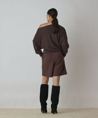 GRACE CONTINENTAL アシメテレコカットトップ ブラウン