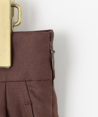 ANY SIS L 【接触冷感・UVカット・速乾】スムージーポリエステルタックフレア パンツ 【WEB限定】ブラウン