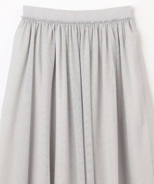 UNFILO L チュールスカート アイスグレー